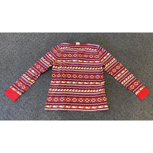 Vineyard Vines 2 Piece Pajama Lounge Set Waffle Red Blue Large L - Picture 5 of 7